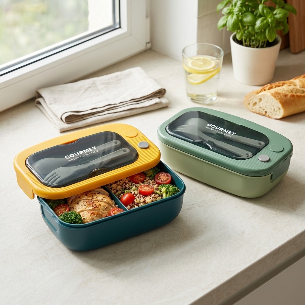 Meal Prep Kinder - Boîte à bento en plastique micro-ondable