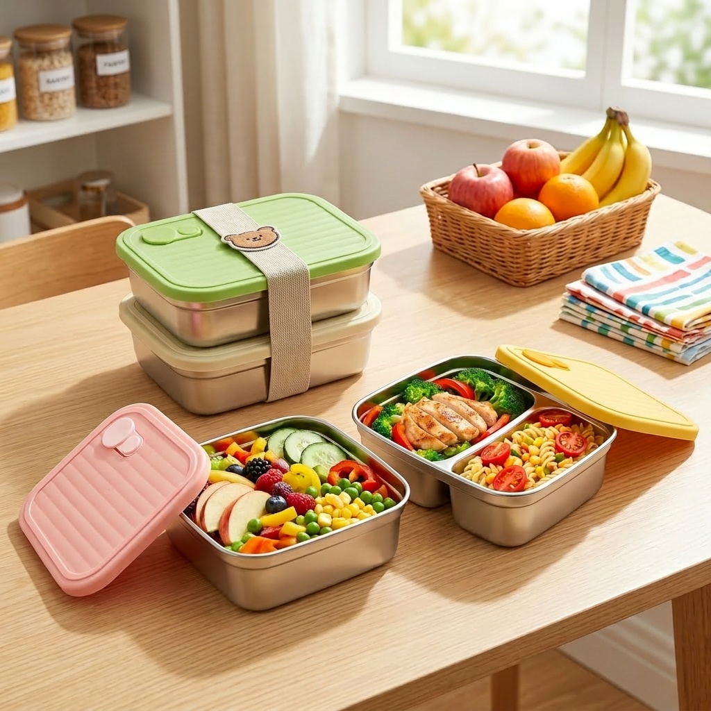 Meal Prep Kinder - Boîte à lunch bento en acier