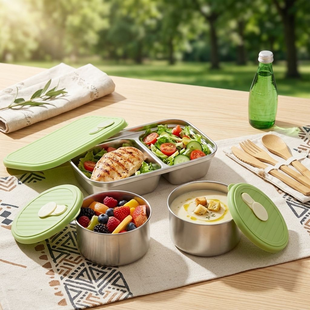 Boîte à bento en acier inoxyda - Meal Prep Kinder avis et prix