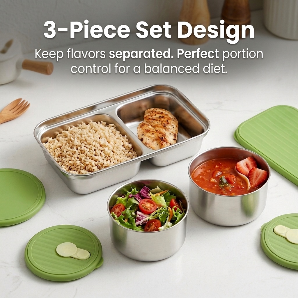 Boîte à bento en acier inoxyda - Meal Prep Kinder avis et prix
