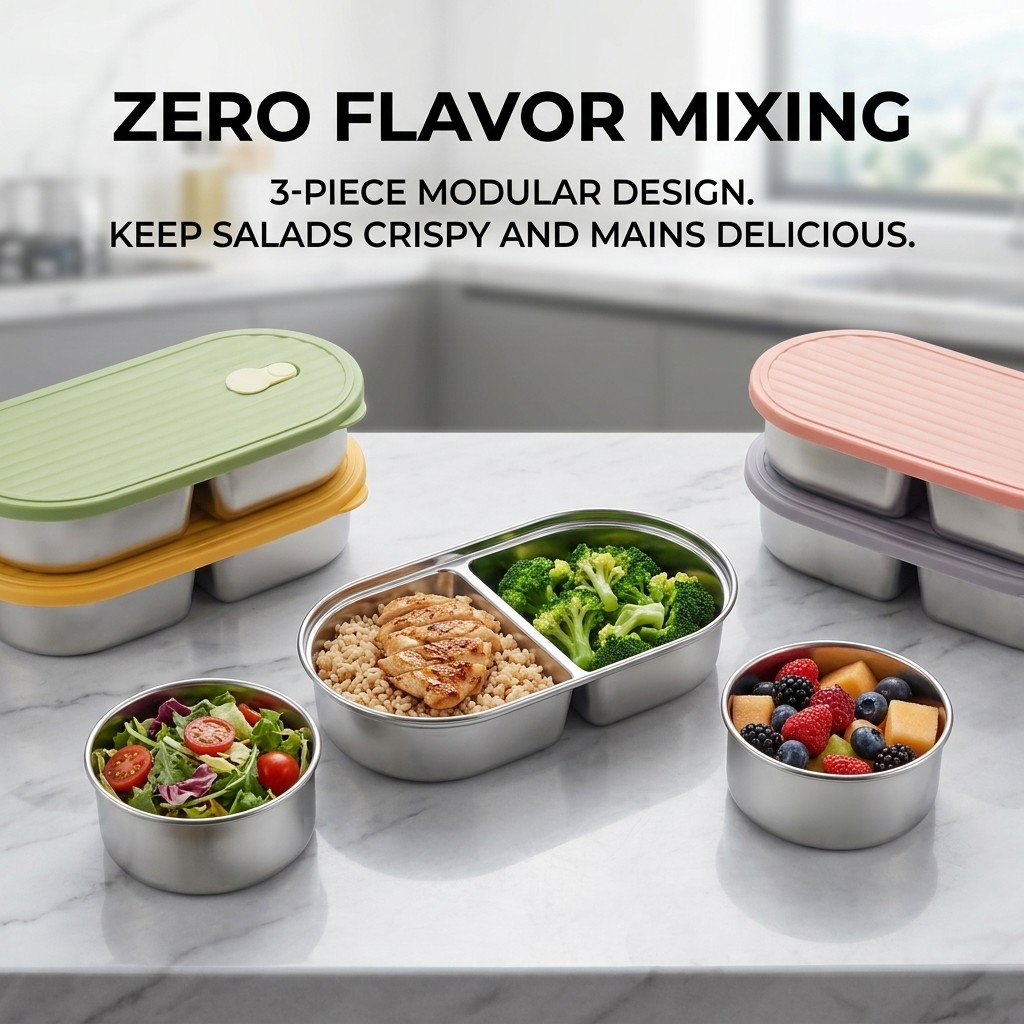 Boîte à bento en acier inoxyda - Meal Prep Kinder avis et prix