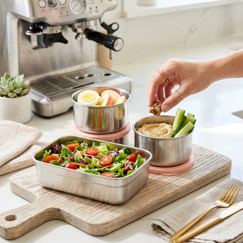 Boîte à lunch en acier inoxyda - Meal Prep Kinder avis et prix