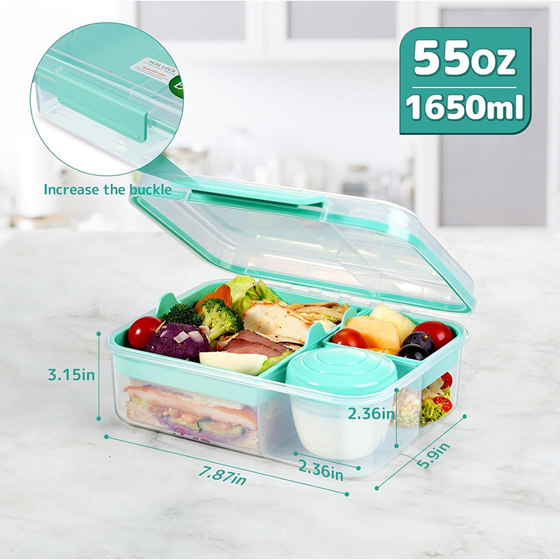 Boîte à lunch bento à 4 compar - Meal Prep Kinder avis et prix