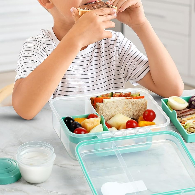 Boîte à lunch bento à 4 compar - Meal Prep Kinder avis et prix