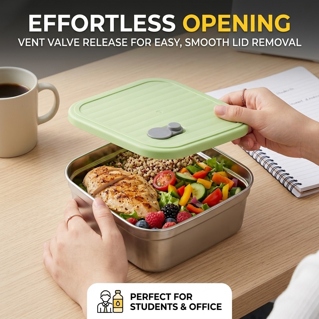 Boîte à lunch bento en acier i - Meal Prep Kinder avis et prix