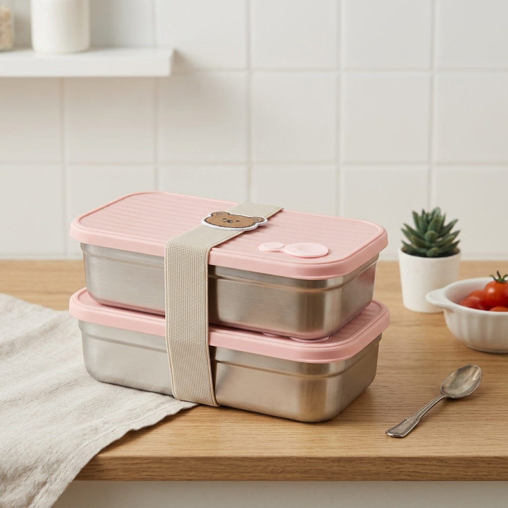Boîte à lunch bento en acier i - Meal Prep Kinder avis et prix